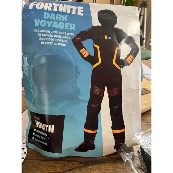 Fortnite Dark Voyager Youth Halloween Costume Size Large - Picture 2 of 7